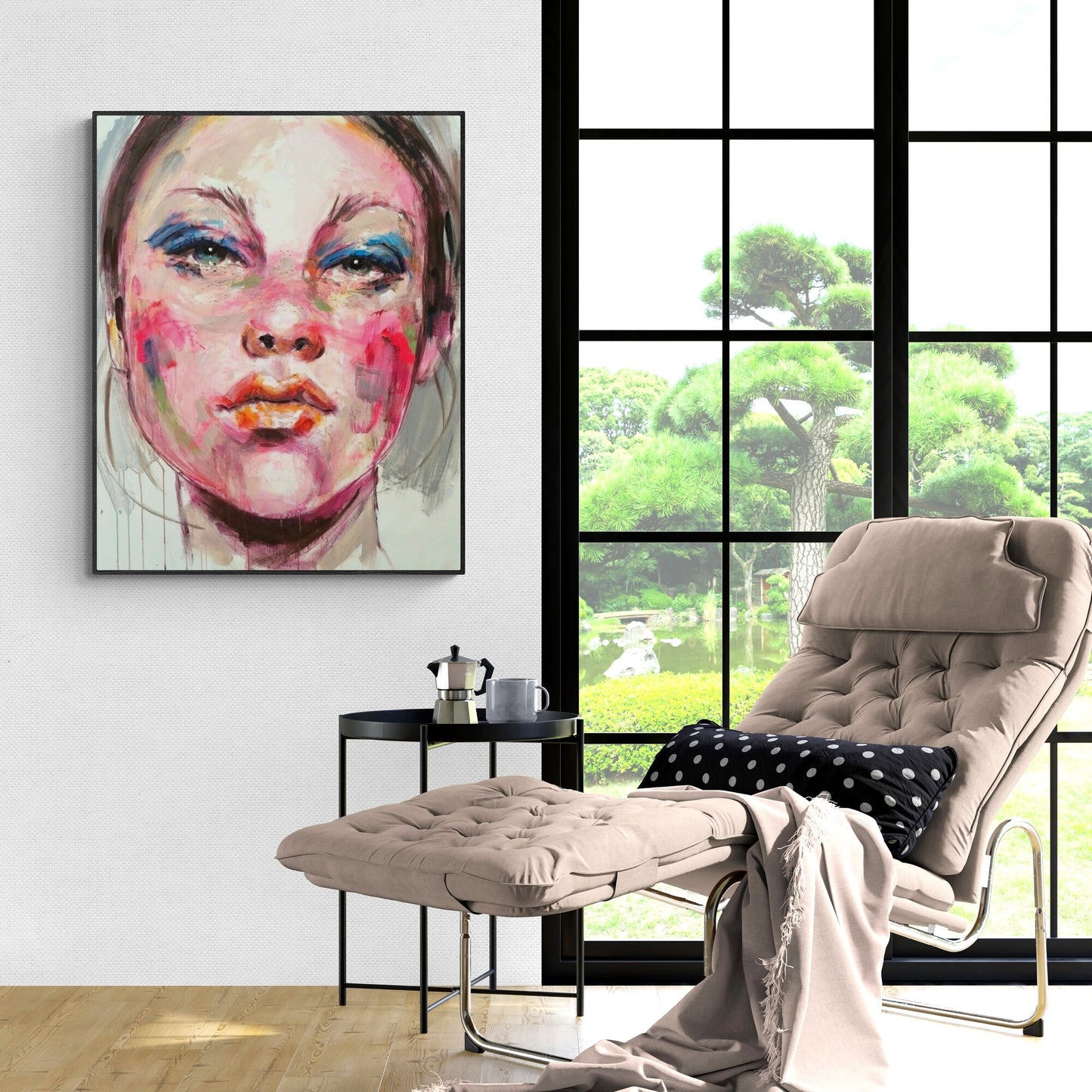 The cup in the center